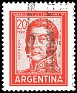 Argentina - 1967 - General José De San Martín - 20 Pesos - Rojo - Military Character - Scott 698A A276 - 0